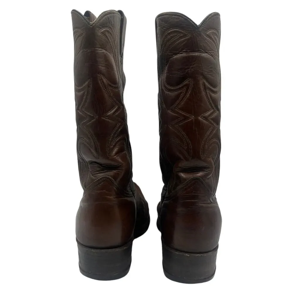 Nocona Brown Leather Western Cowboy Boot Style 31294 Mens 9 EE